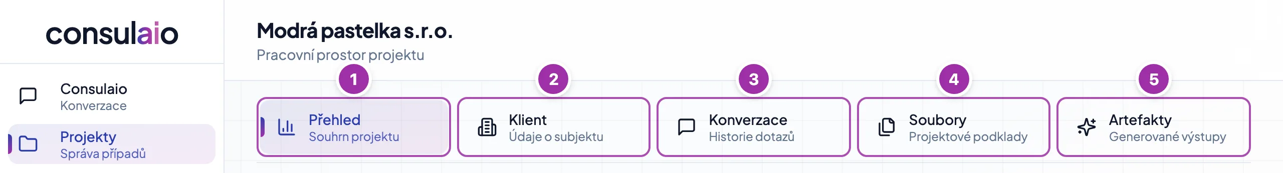 Pracovní prostor projektu